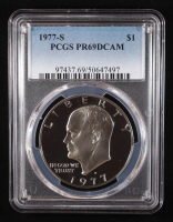 1977-S Eisenhower Silver Dollar - Deep Cameo Proof (PCGS PR69DCAM) at PristineAuction.com