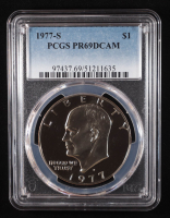 1977-S Eisenhower Silver Dollar - Deep Cameo Proof (PCGS PR69DCAM) at PristineAuction.com