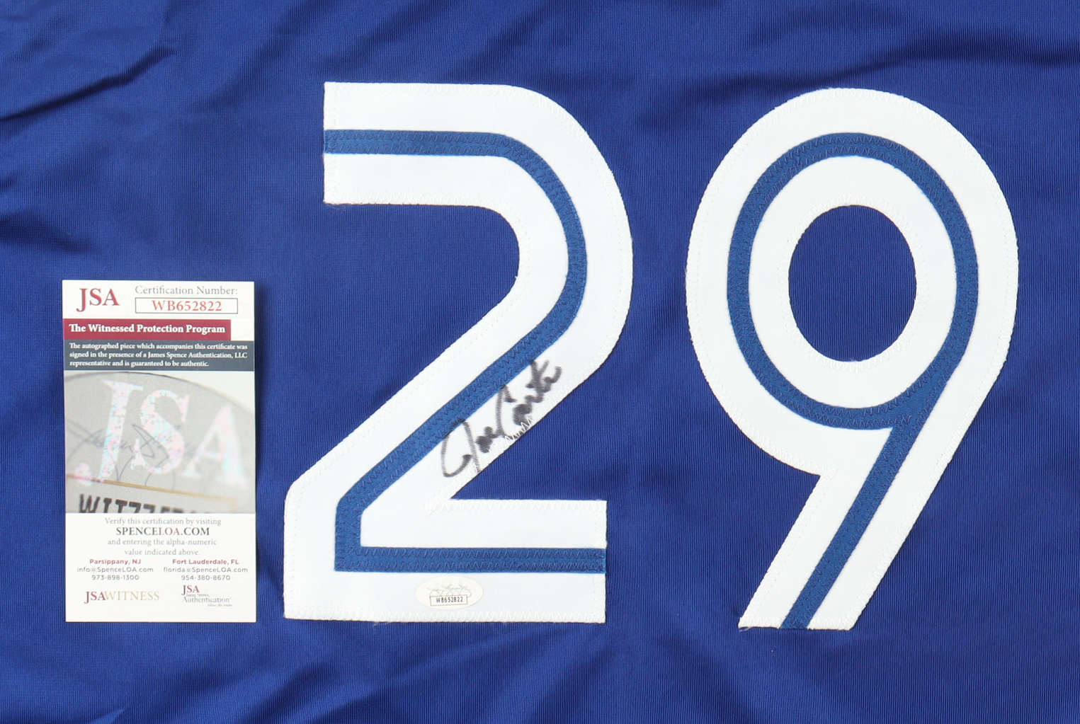 Joe Carter Signed Jersey (JSA) at PristineAuction.com Joe Carter Signed Jersey (JSA) at PristineAuction.com
