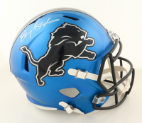 Barry Sanders Signed Lions Full-Size Speed Helmet (Schwartz) at PristineAuction.com