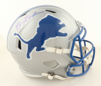 Barry Sanders Signed Lions Full-Size Throwback Speed Helmet (Schwartz) at PristineAuction.com