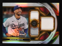Mookie Betts 2023 Topps Tribute Triple Relics Gold #TRMB #52/75 at PristineAuction.com