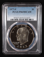 1977-S Eisenhower Silver Dollar - Deep Cameo Proof (PCGS PR69DCAM) at PristineAuction.com