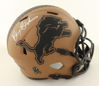 Barry Sanders Signed Lions Full-Size Salute to Service Alternate Speed Helmet (Schwartz) at PristineAuction.com