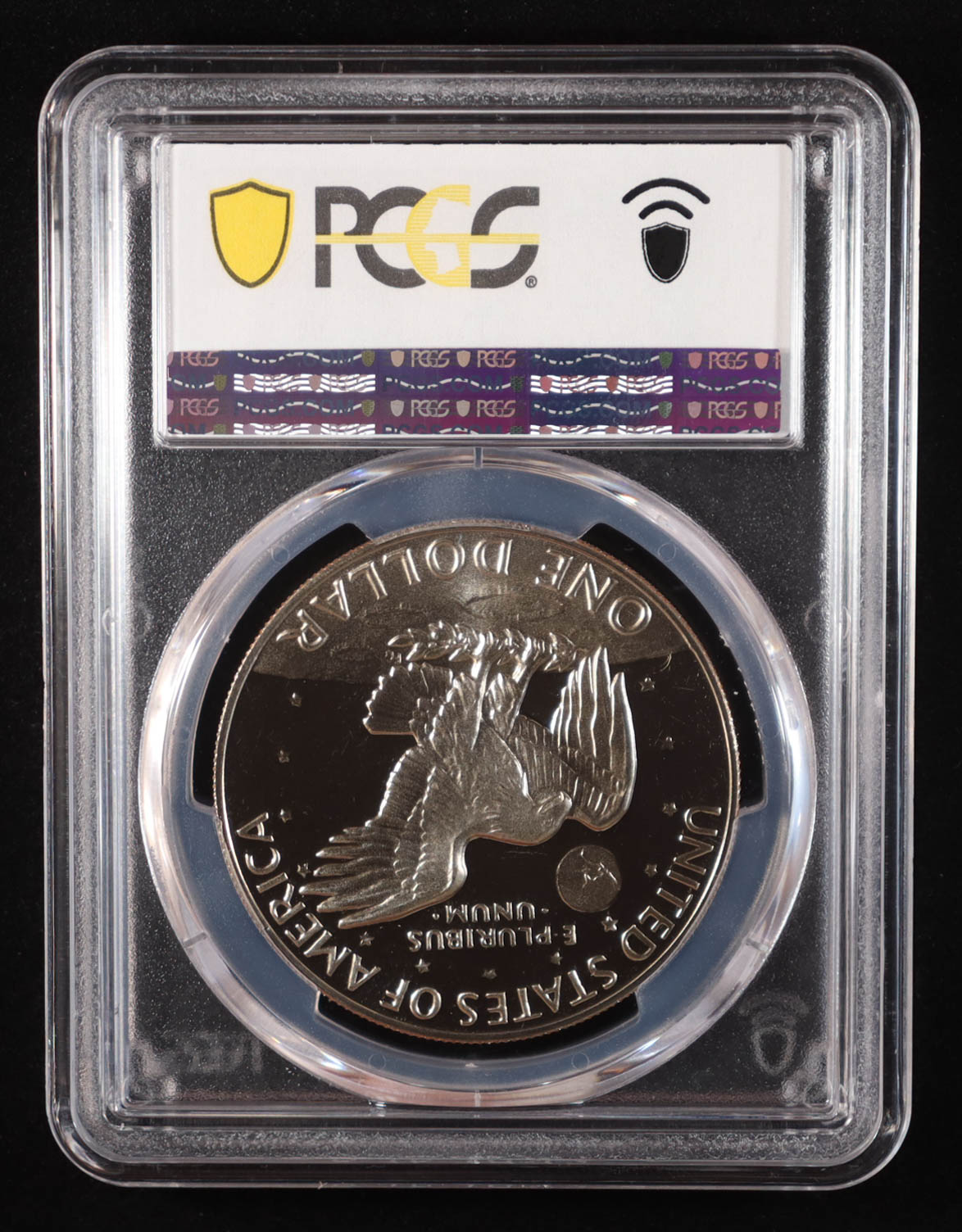 1977-S Eisenhower Silver Dollar - Deep Cameo Proof (PCGS PR69DCAM) at PristineAuction.com 1977-S Eisenhower Silver Dollar - Deep Cameo Proof (PCGS PR69DCAM) at PristineAuction.com
