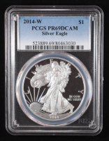 2014-(W) Proof American Silver Eagle - West Point Mint (PR69DCAM) at PristineAuction.com