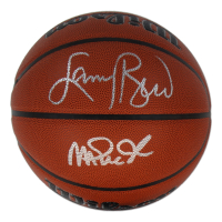 Larry Bird & Magic Johnson Signed NBA Basketball (Bird & Beckett & Schwartz) at PristineAuction.com