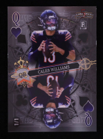 Caleb Williams 2024 Wild Card 5 Card Draw Stacked Deck Queen of Hearts Holo Black #CWN RC #1/1 at PristineAuction.com