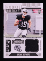 Brock Bowers 2024 Panini Contenders Rookie Ticket Swatches Variations #8 RC at PristineAuction.com