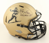 Barry Sanders Signed Heisman Trophy Logo Full-Size Speed Helmet Inscribed "Heisman 88" (Schwartz) at PristineAuction.com