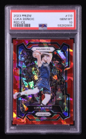 Luka Doncic 2023-24 Panini Prizm Prizms Red Ice #110 (PSA 10) at PristineAuction.com
