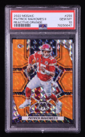 Patrick Mahomes II 2022 Panini Mosaic Mosaic Reactive Orange #256 (PSA 10) at PristineAuction.com
