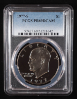 1977-S Eisenhower Silver Dollar - Deep Cameo Proof (PCGS PR69DCAM) at PristineAuction.com