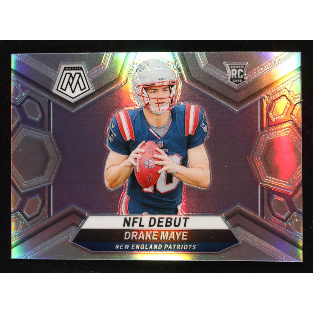 Drake Maye 2024 Panini Mosaic Silver #273 DEB RC at PristineAuction.com