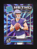 J.J. McCarthy 2024 Donruss Rated Rookies Retro #2 RC at PristineAuction.com
