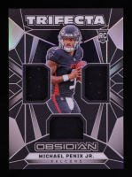 Michael Penix Jr. 2024 Panini Obsidian Trifecta Swatches #10 RC at PristineAuction.com