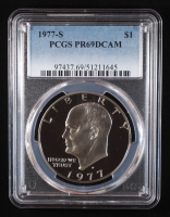 1977-S Eisenhower Silver Dollar - Deep Cameo Proof (PCGS PR69DCAM) at PristineAuction.com