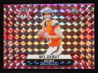 Bo Nix 2024 Panini Mosaic Mosaic Camo Pink #271 DEB RC at PristineAuction.com