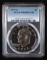 1977-S Eisenhower Silver Dollar - Deep Cameo Proof (PCGS PR69DCAM) at PristineAuction.com
