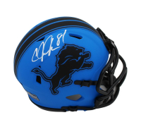 Calvin Johnson Signed Lions Rave Alternate Speed Mini Helmet (Radtke) at PristineAuction.com