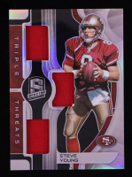 Steve Young 2023 Panini Spectra Triple Threats Materials #6 #20/99 at PristineAuction.com