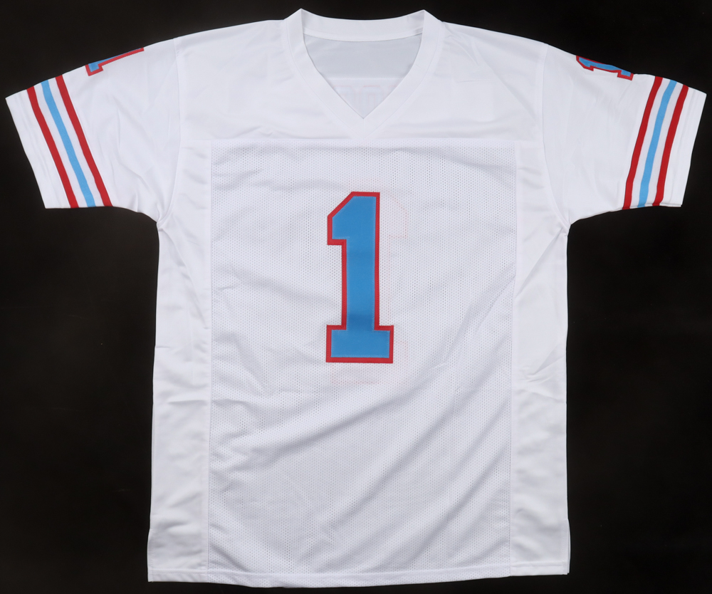 Warren Moon Signed Jersey Inscribed "HOF 06" (Beckett) at PristineAuction.com Warren Moon Signed Jersey Inscribed "HOF 06" (Beckett) at PristineAuction.com