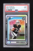 Brock Bowers 2024 Donruss Optic Rated Rookies Preview Holo #394 RC (PSA 9) at PristineAuction.com