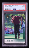 Tiger Woods 2001 Upper Deck #1 RC (PSA 9) at PristineAuction.com