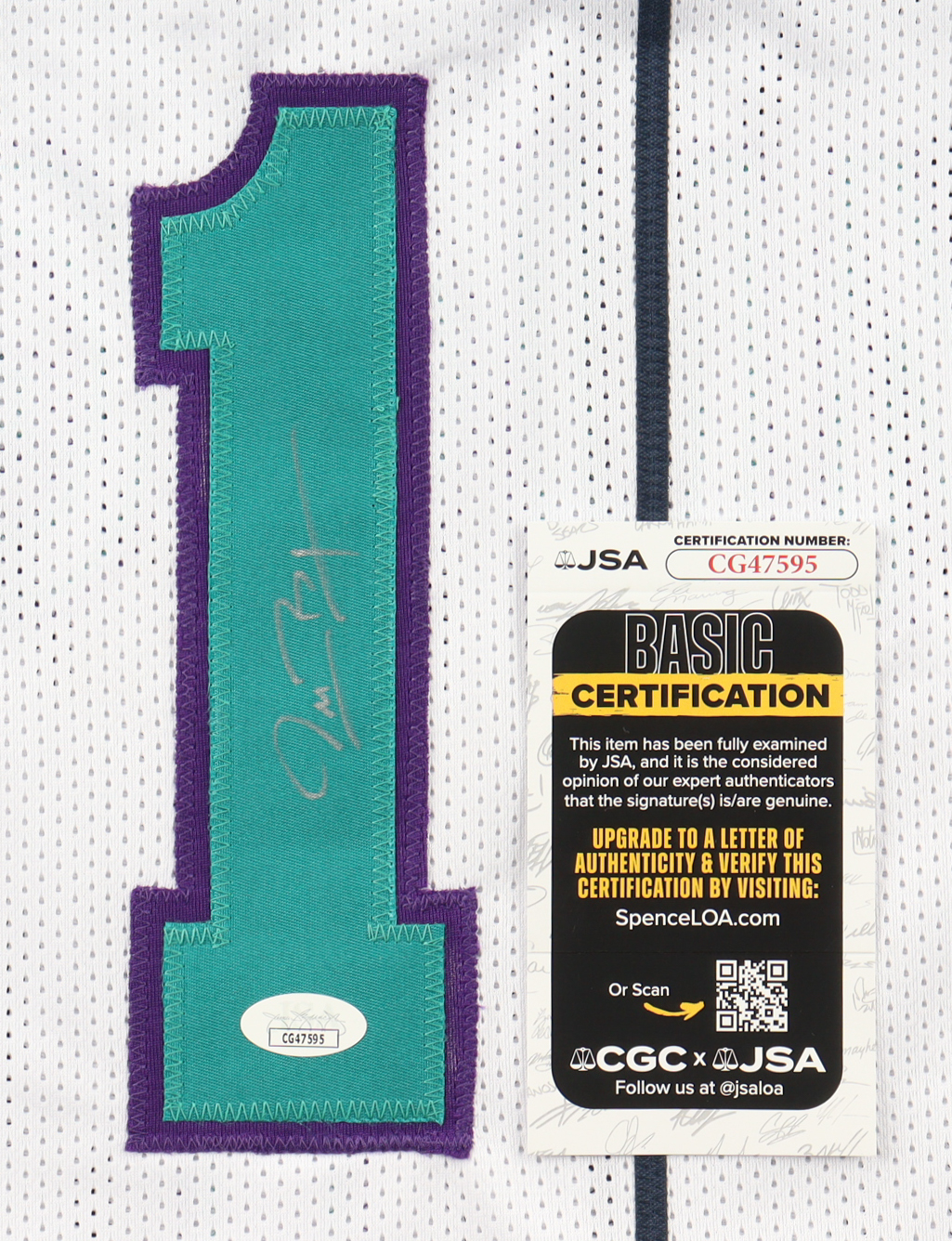 Muggsy Bogues Signed Jersey (JSA) at PristineAuction.com Muggsy Bogues Signed Jersey (JSA) at PristineAuction.com