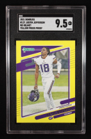 Justin Jefferson 2021 Donruss Press Proof Yellow #127A (SGC 9.5) at PristineAuction.com