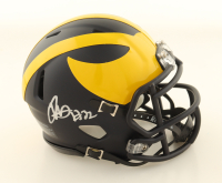 Jaylen Harrell Signed Michigan Wolverines Speed Mini Helmet (Schwartz) at PristineAuction.com