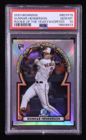 Gunnar Henderson 2023 Bowman Chrome Rookie of the Year Favorites #ROYF15 RC (PSA 10) at PristineAuction.com