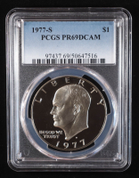 1977-S Eisenhower Silver Dollar - Deep Cameo Proof (PCGS PR69DCAM) at PristineAuction.com