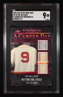 Ted Williams 2020 Leaf In The Game Used A Career Day Magenta #1/4  (SGC 9) at PristineAuction.com