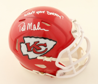 Patrick Mahomes Sr. Signed Chiefs Speed Mini Helmet Inscribed "Who's Your Daddy?" (Schwartz) at PristineAuction.com