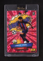 Lamine Yamal 2024 Wild Card Comix Barcelona! Pink Mosaic #ACBGLY5 RC #1/1 at PristineAuction.com