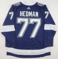Victor Hedman Signed Lightning Adidas Authentic Jersey (JSA) at PristineAuction.com