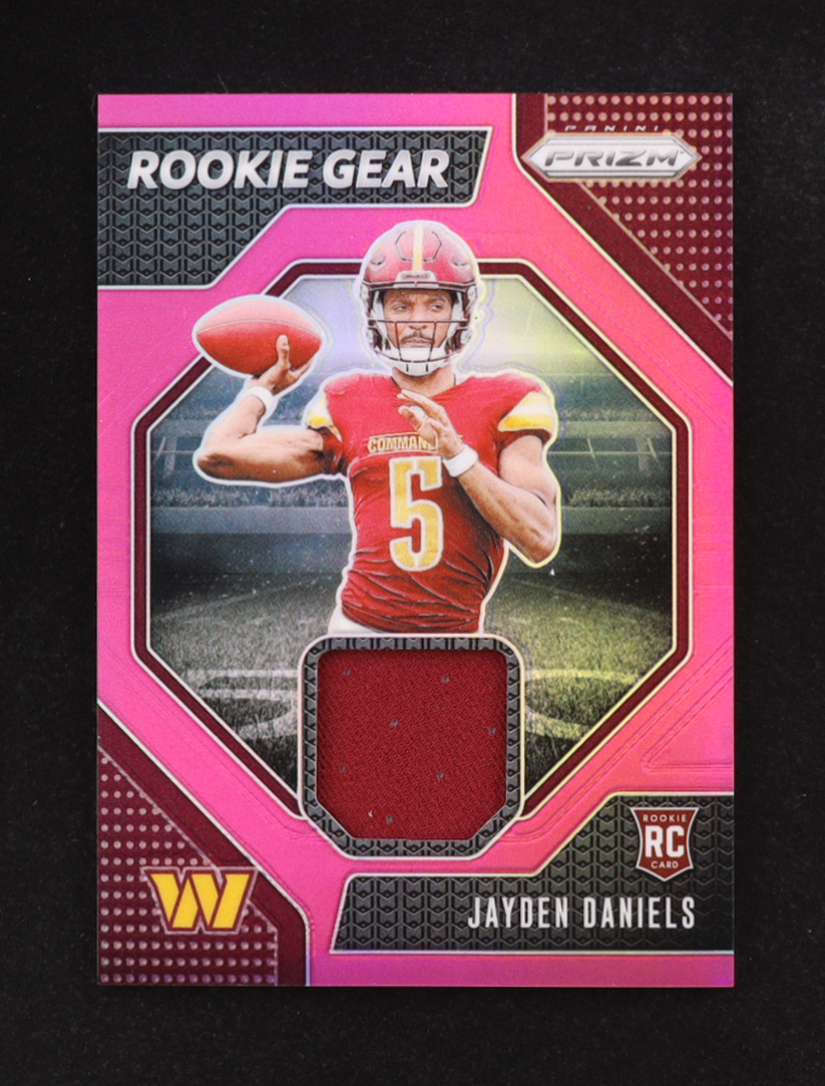Jayden Daniels 2024 Panini Prizm Rookie Gear Pink #2 RC