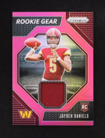 Jayden Daniels 2024 Panini Prizm Rookie Gear Pink #2 RC at PristineAuction.com