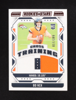 Bo Nix 2024 Rookies and Stars Cross Training Materials #4 RC #017/399 at PristineAuction.com