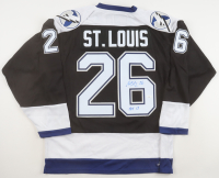 Martin St. Louis Signed Lightning Adidas Authentic Jersey Inscribed "HOF 18" (JSA) at PristineAuction.com