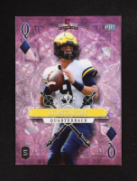 J.J. McCarthy 2023 Wild Card 5 Card Draw Stacked Deck Queen of Diamonds Pink Scope #SDJM RC #1/1 at PristineAuction.com