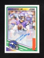 JJ McCarthy 2025 Score Signatures #291 at PristineAuction.com