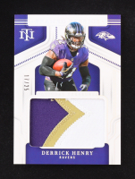 Derrick Henry 2024 Panini National Treasures Framed Fabric Holo Silver #11 #17/25 at PristineAuction.com