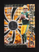 Jordan Love 2024 Panini Spectra Brilliance Materials Neon Orange #6 #08/10 at PristineAuction.com