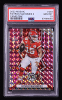 Patrick Mahomes II 2022 Panini Mosaic Mosaic Camo Pink #293 (PSA 10) at PristineAuction.com