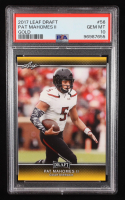 Pat Mahomes II 2017 Leaf Draft Gold #56 RC (PSA 10) at PristineAuction.com