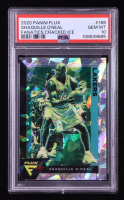 Shaquille O'Neal 2020-21 Panini Flux Fanatics Factory Cracked Ice #186 (PSA 10) at PristineAuction.com