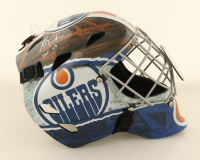 Grant Fuhr Signed Oilers Full-Size Goalie Mask Inscribed "HOF 03" (Schwartz) at PristineAuction.com