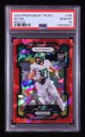 Bo Nix 2024 Panini Prizm Draft Picks Prizms Red Ice #105 RC (PSA 10) at PristineAuction.com